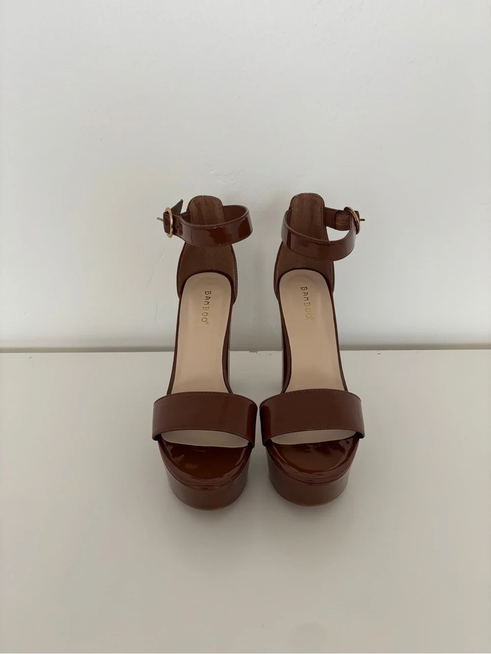 Brown thick heels